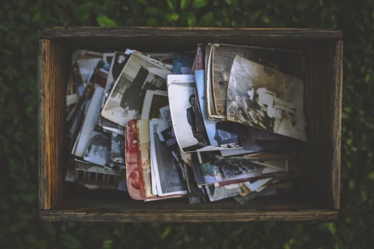 old photographs shoebox
