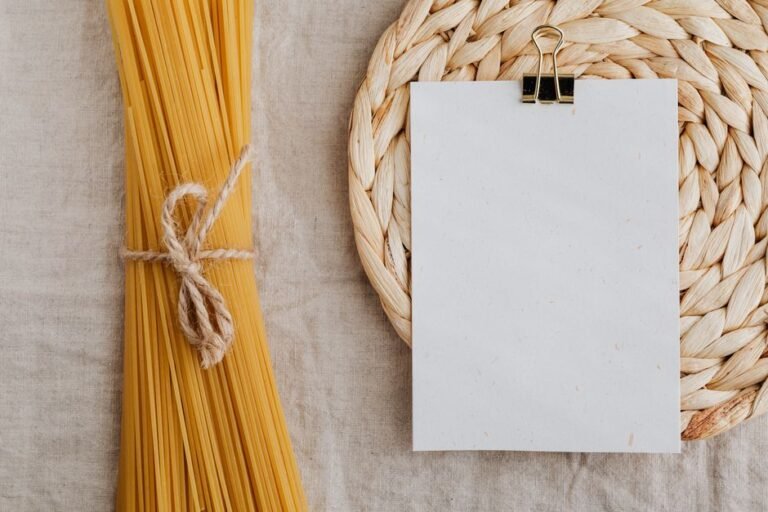 handwritten recipe card kitchen